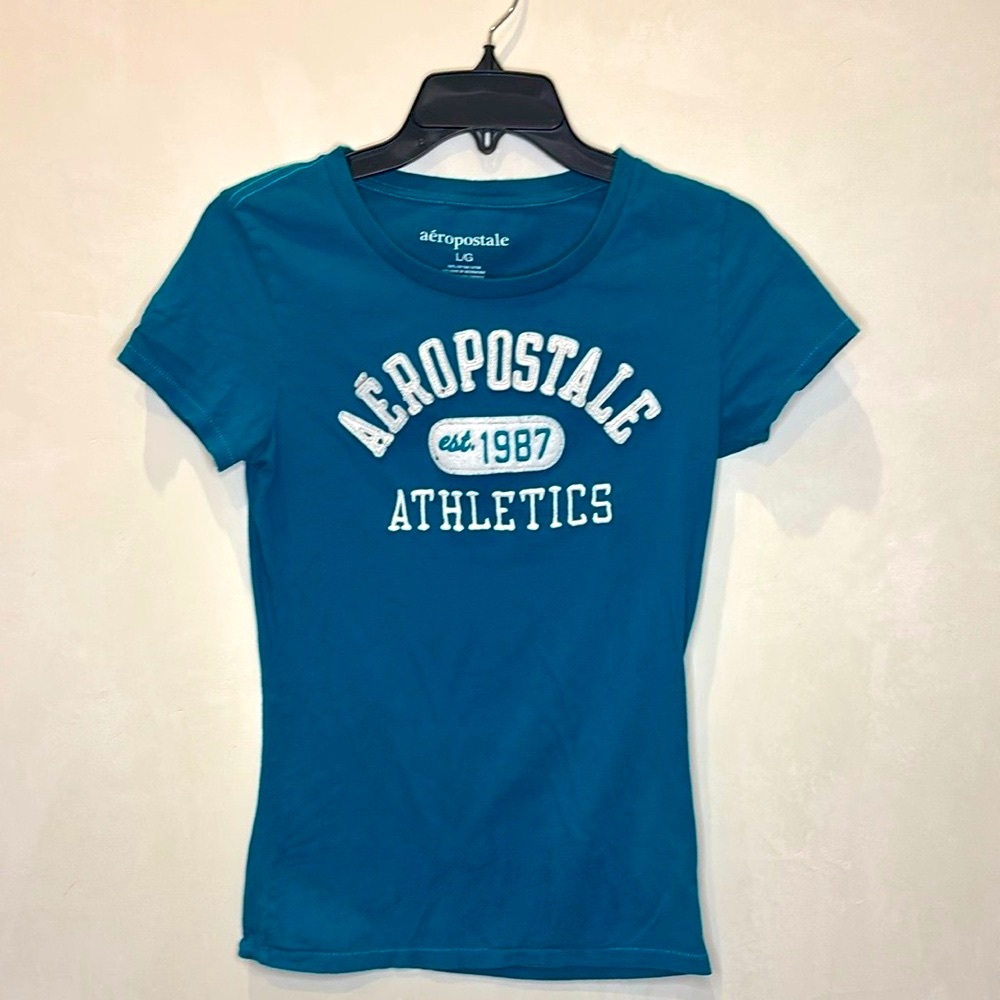 Aeropostale NWOT, Blue Athletics Tee. Size Large
